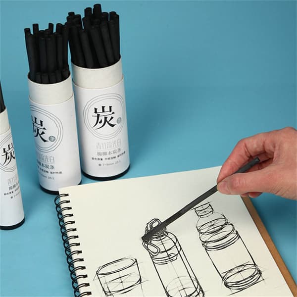 75x/Set Konstnärs Kolstift Kolpennor Kolritpennor
