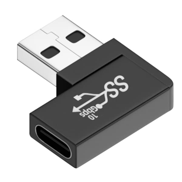 USB 3.0 hann til type C hunnadapterkontakt USB 3.0 header 90 grader opp ned