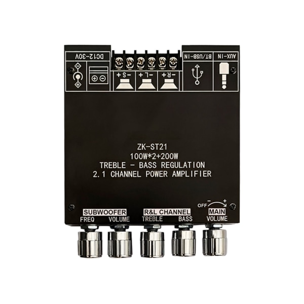 1 STK TPA3221 digitalt forstærkerkort 100W+100W+200W Subwoofer 2.1-kanals Bluetooth-kompatibelt forstærkerkort null - C