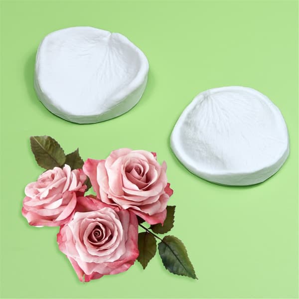 2 stk. Store Rose Blomst Silikoneforme DIY Mousse Kage Bageforme Nonstick