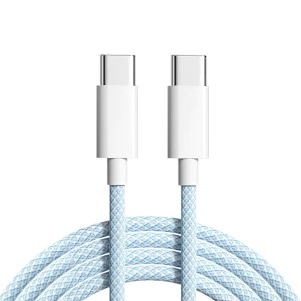 Kestävä USB C -kaapeli PD35W Double Type-C -latausjohto tiedonsiirtolinja puhelimelle 15/15 Plus/15Pro/15ProMax