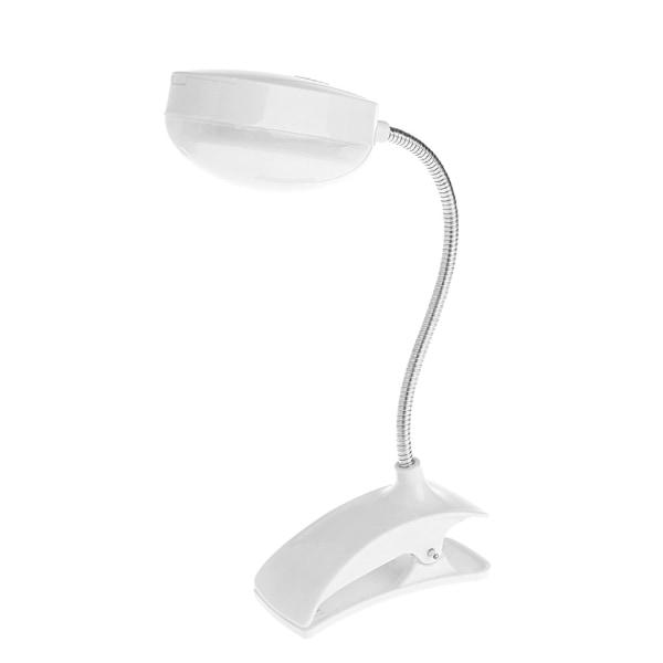 Flexibel clip-on bordslampa LED-klämma Läsning Study Bed Laptop Skrivbord Bright Light