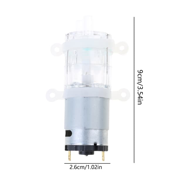 DC12V Självsugande Membran Mini Pump Stötdämpning Tyst Vattenpump