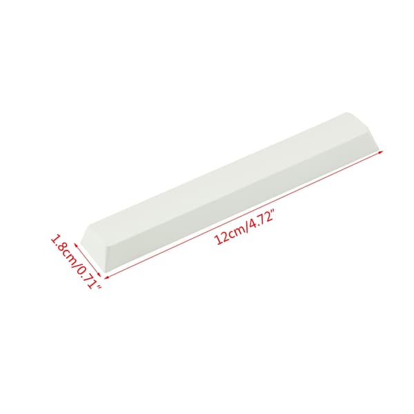 Universal PBT Space Keycap Tastatur Spacebar Keycap Elegant Hvid Farve
