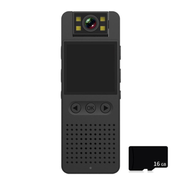 Digital actionkamera Polis brottsbekämpande liten kamera Micro Body Camcorder 1080P Night Vision Hotspot Sportkamera null - 16G