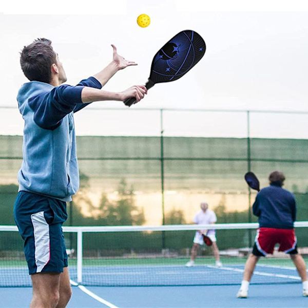 Pickleball-bolde med 40 små borede huller, holdbar og ensartet hop Orange