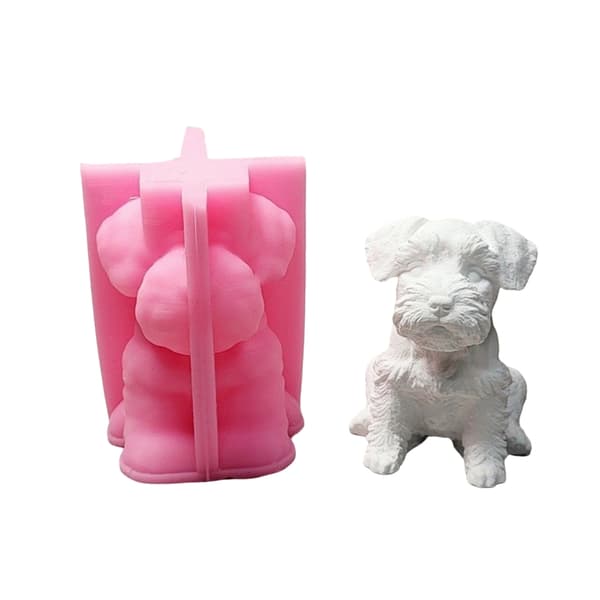 3D Hundeform Silikoneforme Ornament Gipsforme Håndlavede Støbeforme