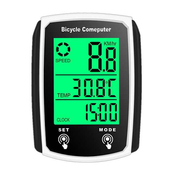 Universal 19 Funktioner Cykelcomputer Med Ledning Let at Bruge
