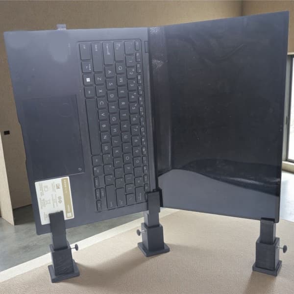 3 STK. Computerstativer i Plast Let Samling Laptop Løfter Holder