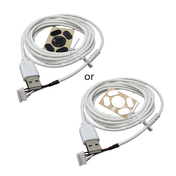 USB hiiri Langallinen hiiren jalat korvaavat PVC-liitännät Logitech G102 -pelihiirelle