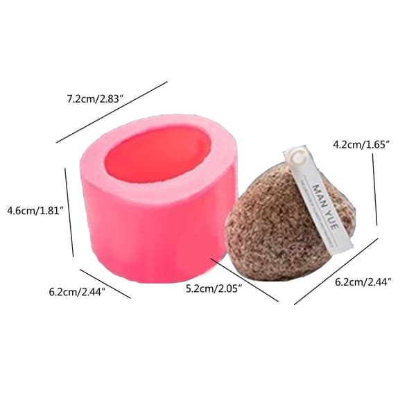 3D Stenform til Lys til DIY Lys Gips Fondant Dekor Epoxy Resin Støbning