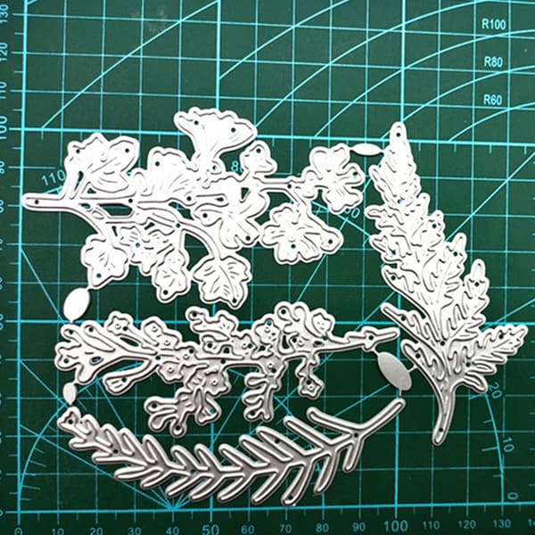 Plant Leaf Cutting Dies Fire Blader Metall Die Cuts Embossing Stencil DIY-Decor