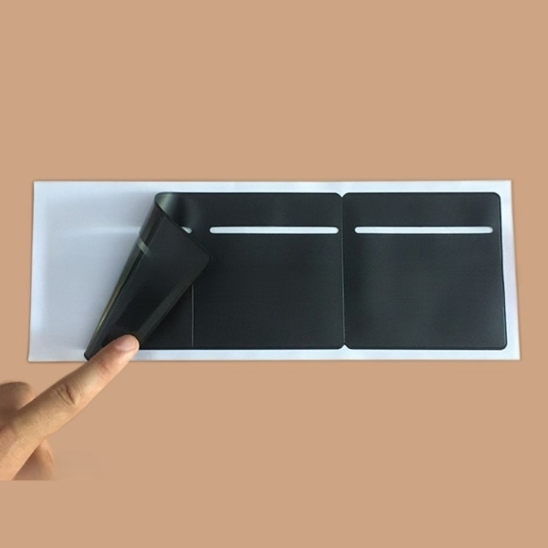 10 st 11,1" x 3,8" genomskinlig PVC självhäftande packlista Kuvert Postpåse Fraktetikettpåse Returetikett Dokument Black