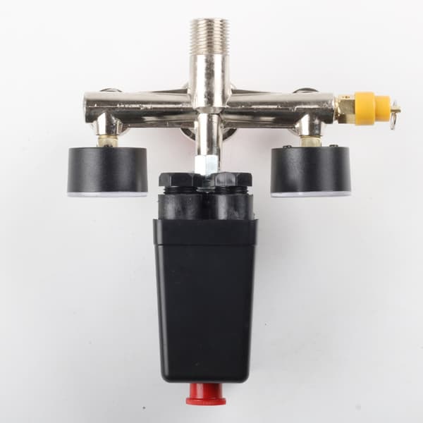 90-125psi 220V luftkompressor trykventiler kontakter manifold regulator måler