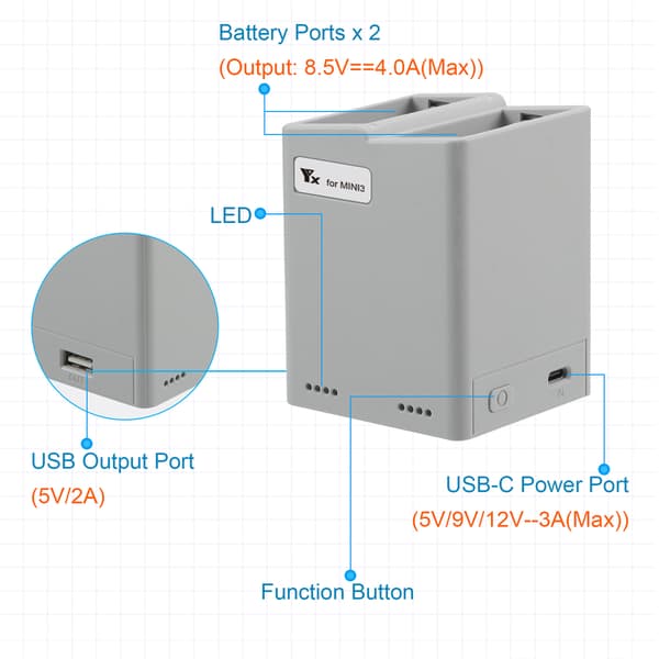 3 Pro Power Tilbehør - Intelligent Flybatteri Intelligent Flyvning