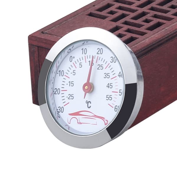 Mini Termometer 43mm Rund Temperaturmåler -30 til 60℃ Temp Måler Indikator