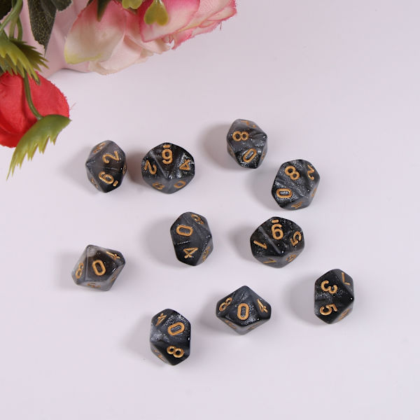 Monipuoliset noppakuutiot 15mm RPG-noppakuutiot Perhejuhla Lasten peli Noppakuutiot Kotitalous 8