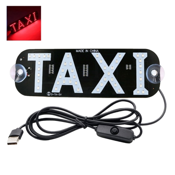 Taxi LED-lys Taxi Cab Frontrute Frontruteskilt LED-lys med sugekopp