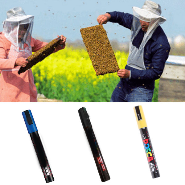Bee Marker för kroppsmålad väggdekoration Utility Bee Identifieringsutrustning Yellow