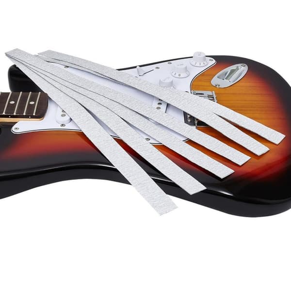 Gitarnivelleringsstang med sandpapir - Gitarens gripebrettnivelleringsstang