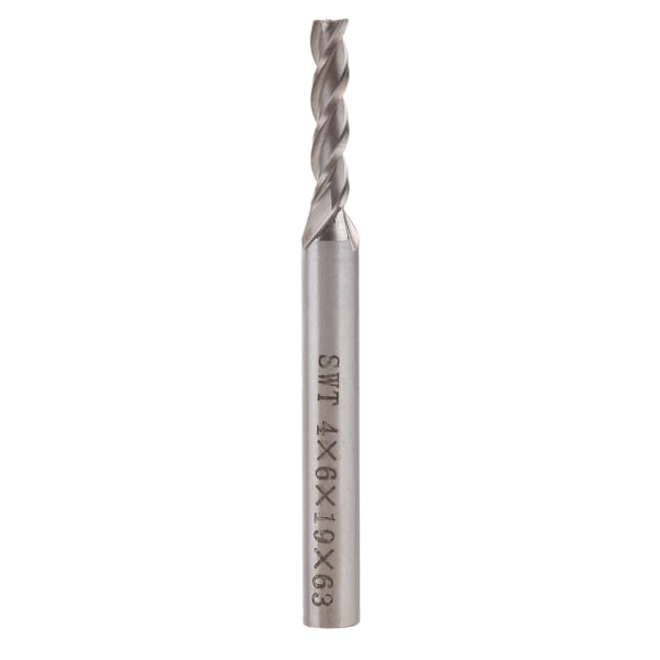 for ekstra lang 4mm 3-fløyte HSS & aluminium endefres CNC-bit utvidet