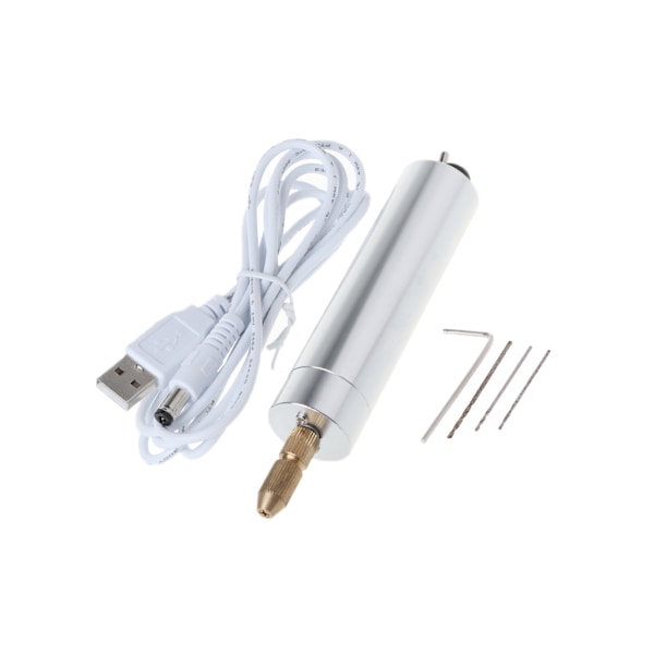 0,7/1,0/1,2 mm Mini Micro Elektrisk Håndholdt håndholdt boremaskine med 3 stk. USB-strømforsyning Holdbar