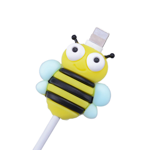 Söt insektsform USB -laddarkabel Cover för smarta telefoner