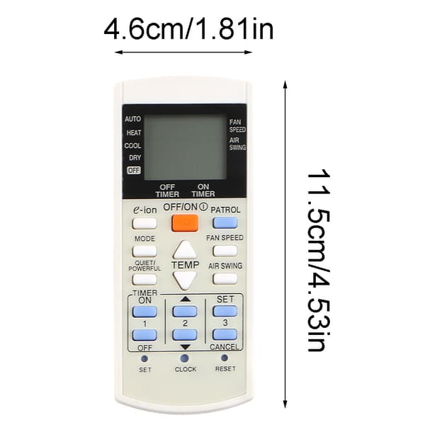 Fjärrkontroll för luftkonditionering för Panasonic A75C3058 A75C3068