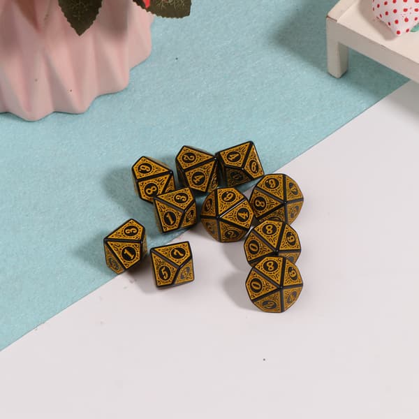 10 stk. 10-sidet terning D10 polyhedral terning til spil RPG MTG terning sæt Blue