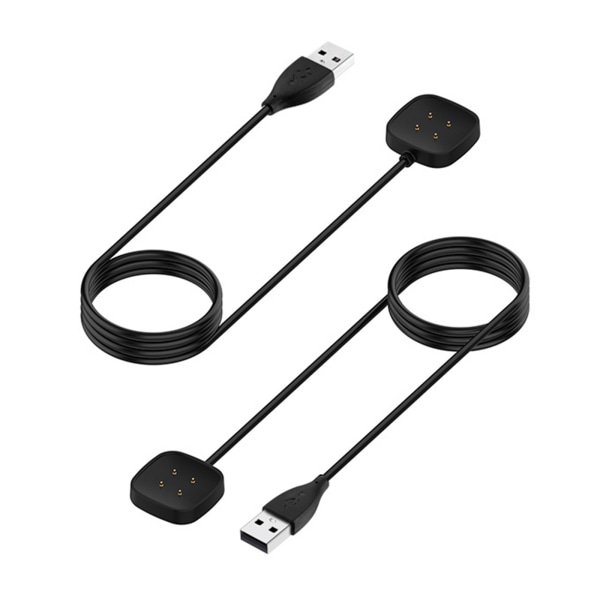 USB laddningssladd Dockningsfäste Base Magnetisk laddare Adapter för Fitbit Versa 3