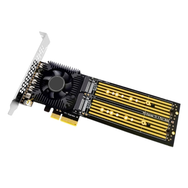 PCIE X4 till Nvme 2.0 Adapter 4-portar PCIE X4 till Nvme 2.0 Expansion Card High Speed