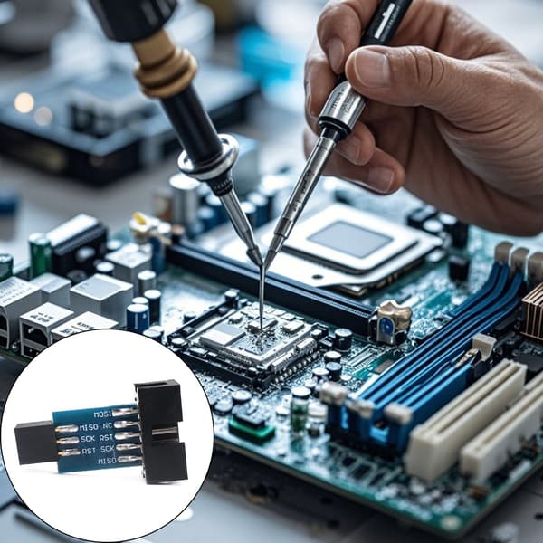 10-pin til 6-pin konverteringskort for AVR ISP-programmerer