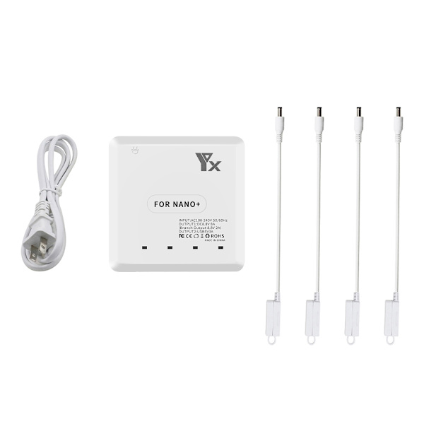 Snabb multi för NANO+ batterisnabbladdare MAX 8,8V 2A x 4 utgång parallella laddningshubbar
