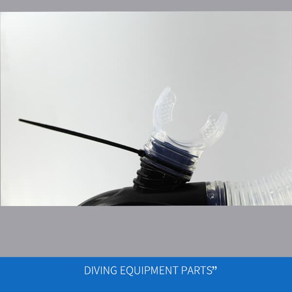 Scuba Choice Dykking Silikon Lang Bite Erstatningsmunnstykke