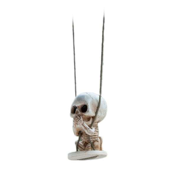 Bilinredning Mini Swing Skeleton Auto Center Console Backspegelprydnad För SUV Tillbehör Kvinna Presenter
