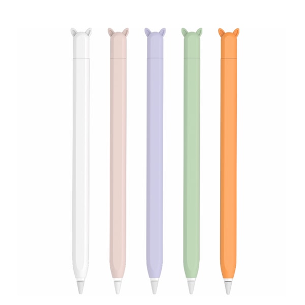 för Apple Pencil 2nd Full för skydd Hus för Touch Stylus Sleeve Silica Cover Silikonskydd Tillbehör Purple