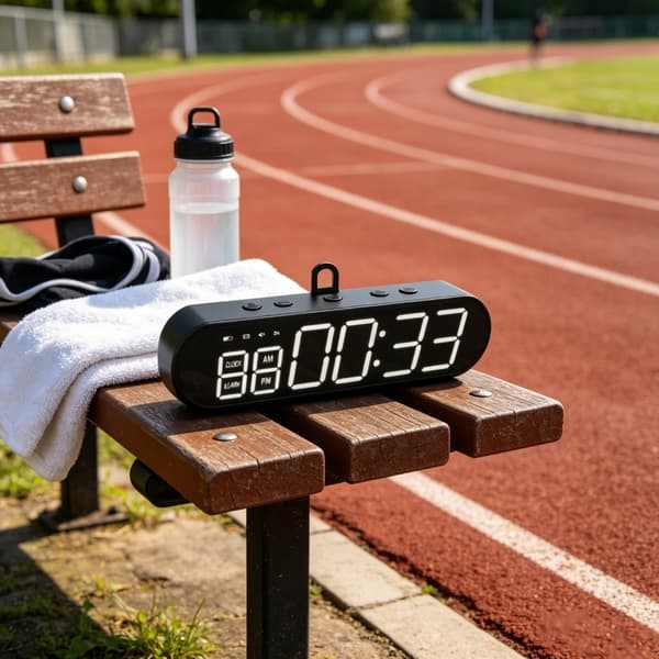 Hem Stoppur Nedräkning/Upp, Tränings Timer Intervallklocka, LED Intervalltimer