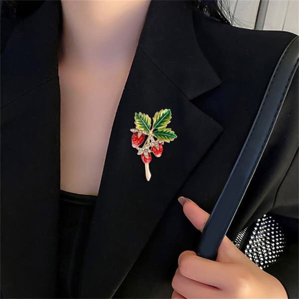 Robust Legeringad Tallkotte Emalj Brosch Mångsidig Outfit Accent för Honom