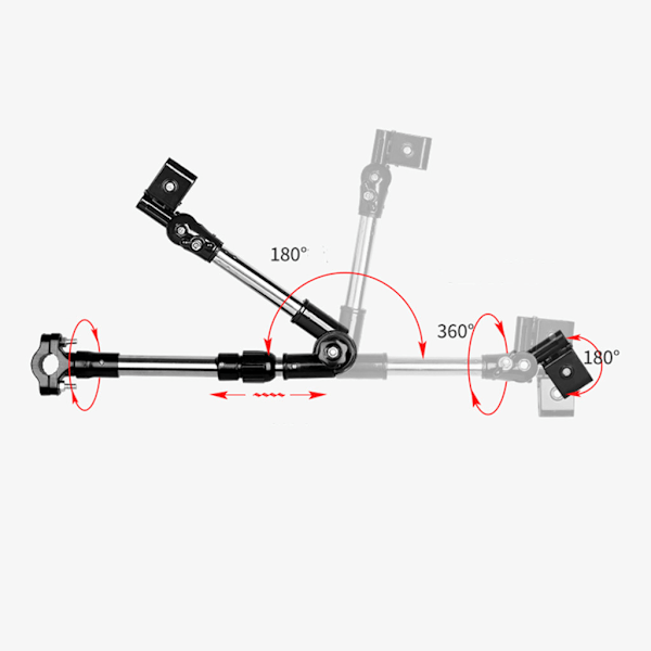 Sammenleggbar paraplyholder stativ justerbar feste avtakbar klemme rullestoler