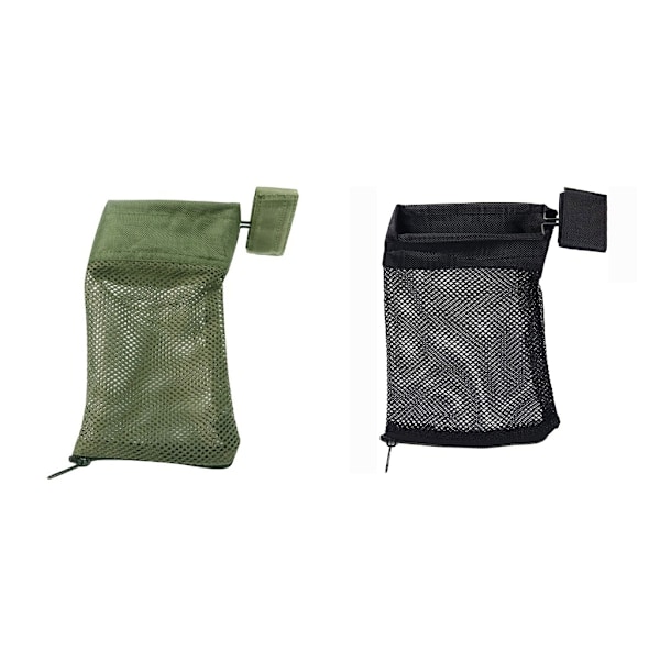 Lämmönkestävä pehmustettu messinkikotelokerääjä vetoketjullinen pohja messinkikuorenkerääjä Black Color