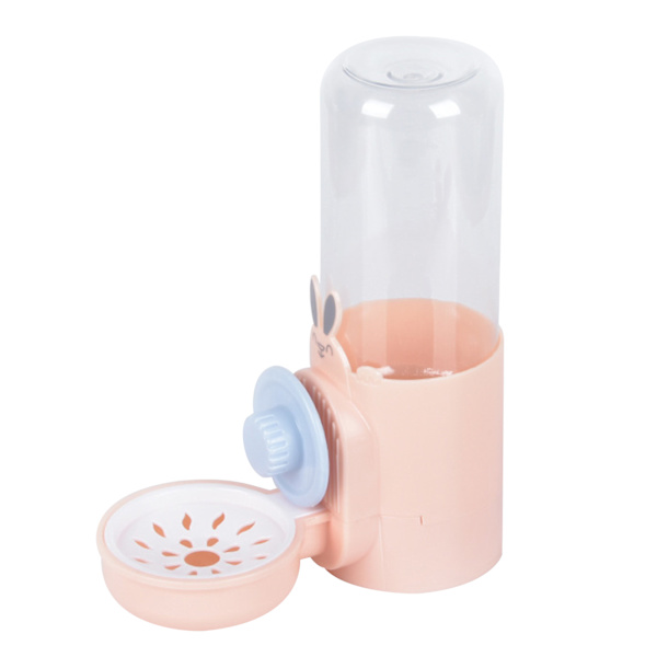 Automatiske kjæledyrmatere 17 oz vanndispenser Hengende vannfontene Gravity Fôret for smådyr for katt kaninilder
