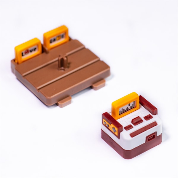 Classic Retro FC Famicom plastnyckelkapslar Axelbrytare Mekaniskt tangentbord för Cherry MX Cross Column Axle kompatibel