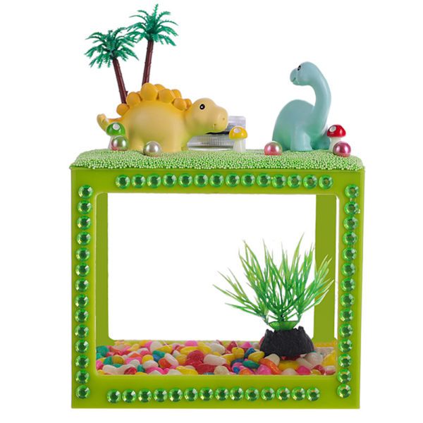 Mini Akvarium Lille Betta til Tank Vandmænd Fiskeskåle Skildpadde Klart Foderbur Terning til Tank til Goldfish Moss Ball