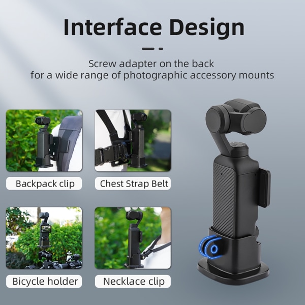 Handhållen bas för Pocket 3 Gimbal Support Adapter Bracket med tillbehör null - 5