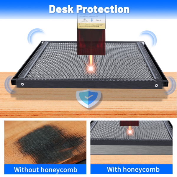 Honeycomb Laser Bed Honeycomb Arbetsbord Honeycomb Arbetspanel Laser Cutter Gravör Slät Edge Cutting Gravering null - 2 30*30