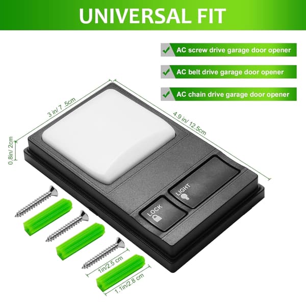 Universal Garasjeportåpner Veggkontrollpanel Passer for Flere Modeller