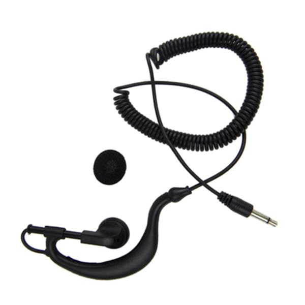 G-Shape Soft Ear Hook Hörsnäcka Headset 3,5 mm Plug- Ear Hook Lyssna Endast Ham-Radios Hörsnäcka/Headset för 2-vägs radioapparater