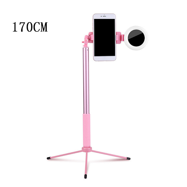 Ringlys med stativ for vlogging Video Make-up Selfie USB-drevet Bluetooth-kompatibel Selfie Stick