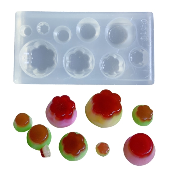 Krystall Epoxy Resin Mold Øredobber Anheng Støping Silikon Mold DIY Crafts