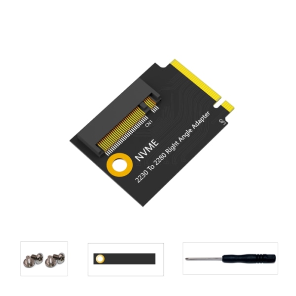 PCIE4.0 för RogAlly SSD Minneskort Adapter Converter Transfer Board 90° M.2